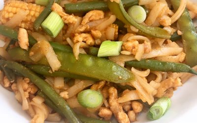 Turkey Mince with Noodles and Hoisin Sauce